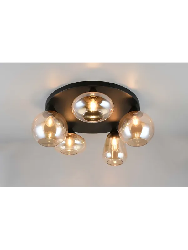 Offerta Del Giorno Plafoniera moderna con vetri a 5 luci TR736