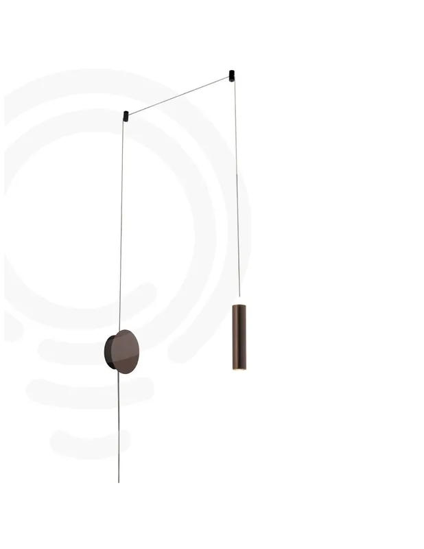 Offerta Limitata Applique led candela bronzo in acrilico e alluminio 7w 720lm 4000k 400x20x4 cm