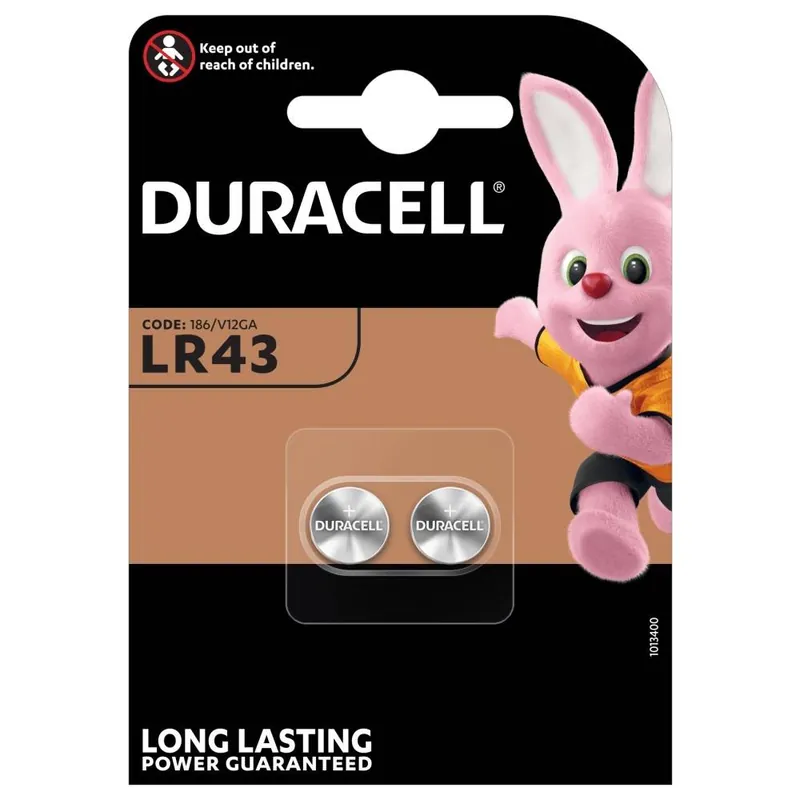 Spedito Oggi BATTERIA DURACELL LR43 2 pezzi