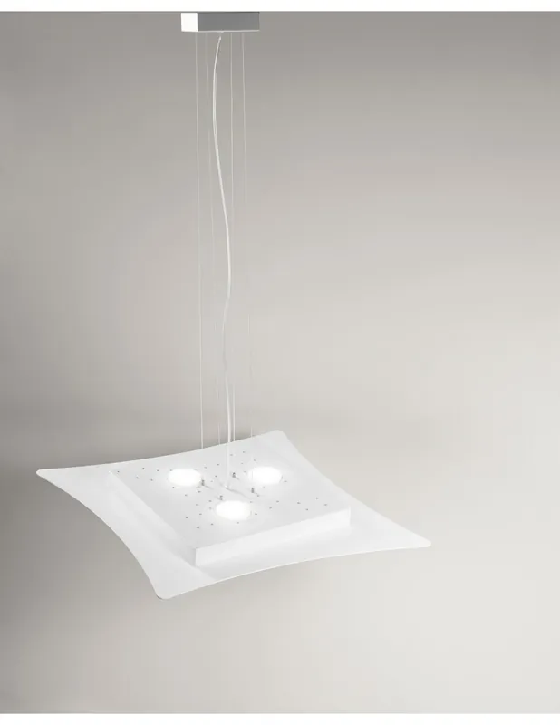 Prezzo Scontato Isotta s GeaLuce lampadario LED moderno 69x62 bianco o tortora
