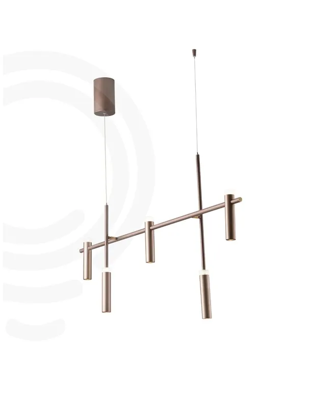 Sospensione led candela bronzo in acrilico e alluminio 35w 3600lm 4000k 125x120x19 1 cm Prezzo Di Fabbrica