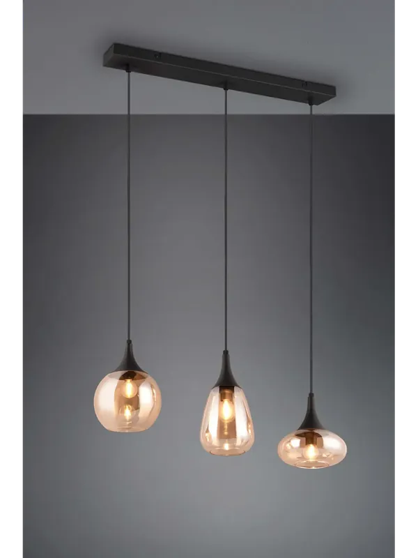 Offerta Speciale Lampadario a sospensione moderno in vetro a 3 luci TR732