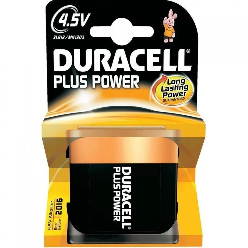 Offerta Del Giorno BATTERIA DURACELL PLUS POWER PIATTA MN1203 4,5 VOLT