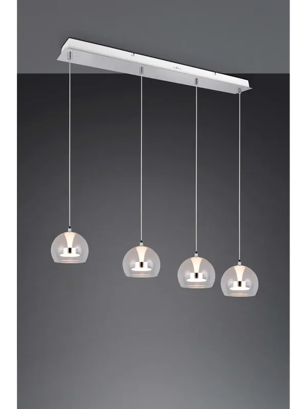 Lampadario a sospensione moderno a led 4 luci TR725 Ultime Pezzi