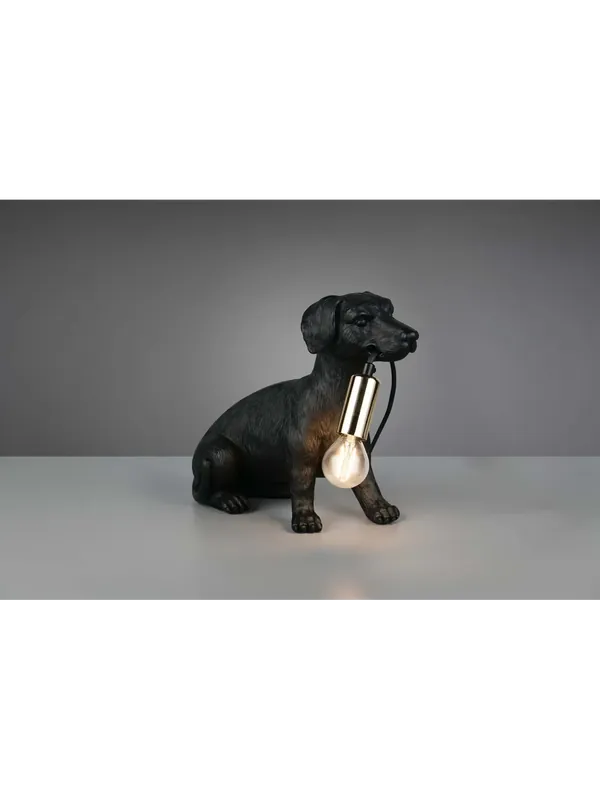 Nuova Collezione Lampada da tavolo cane moderna design a 1 luce TR697