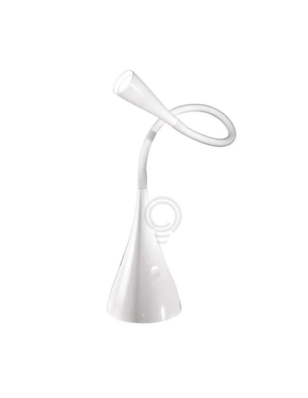 Lampada da tavolo flex in plastica e metallo colore bianco Saldi