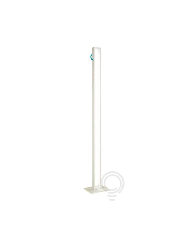 Esclusivo Piantana orientabile in metallo verniciato bianco 161x29x24cm 6633blc