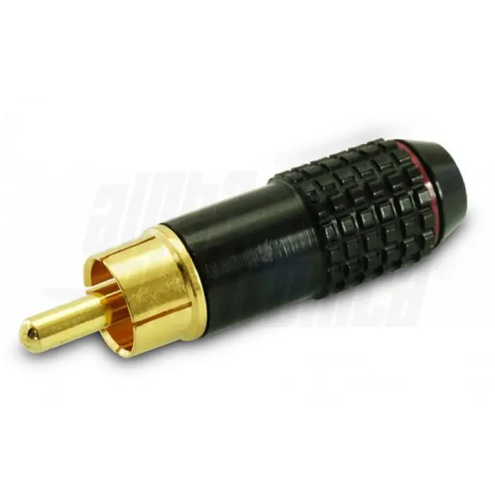 Spina coassiale RCA Alpha Elettronica per cavo da 4mm rosso - 17-77R Must-Have