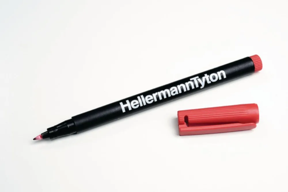 HELLERMANN TYTON PENNARELLO INDELEBILE SEGNACAVI ROSSO 500-50822 Vendita Finale