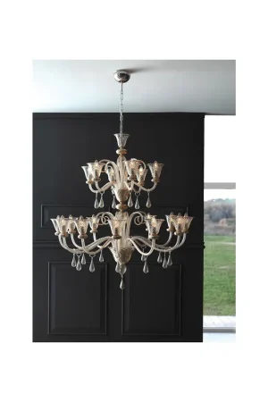 Cangini & Tucci Anastasia 1154.12+6/18L lampadario classico diametro 115 cm Nuovo Arrivo