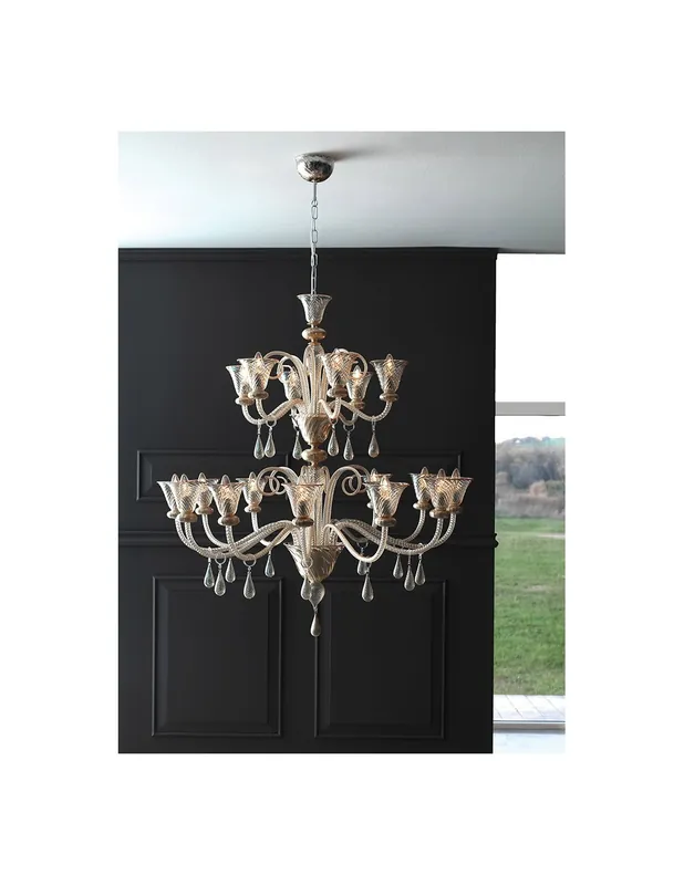 Cangini & Tucci Anastasia 1154.12+6/18L lampadario classico diametro 115 cm Nuovo Arrivo