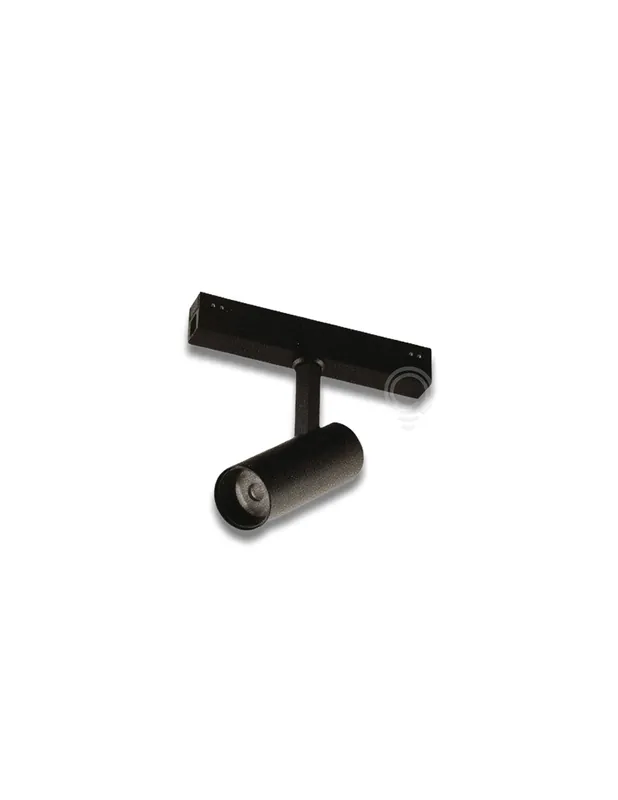 Faretto magnetico a led per sistema nero 5w 500lm 4000k cri90 16,1x14,5x4cm Nuova Collezione