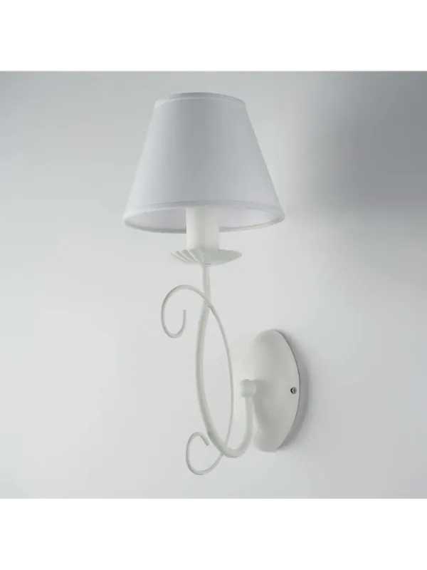 Promozione Esclusiva Applique contemporaneo shabby bianco a 1 luce lgt 273