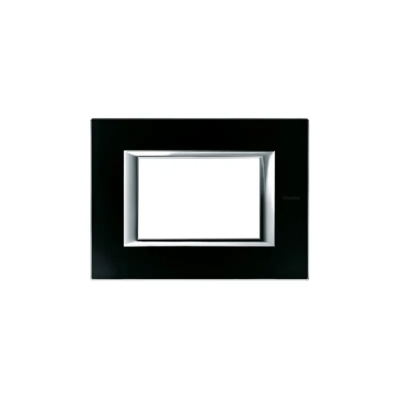 bticino axolute placca 3 posti moduli mostrina vetro nero notte bticino ha4803vnn Spedito Oggi