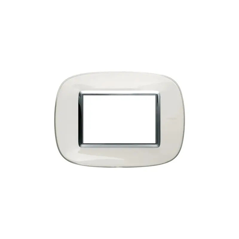 Offerta Lampo bticino axolute placca 3 posti moduli mostrina bianco liquid bticino hb4803db
