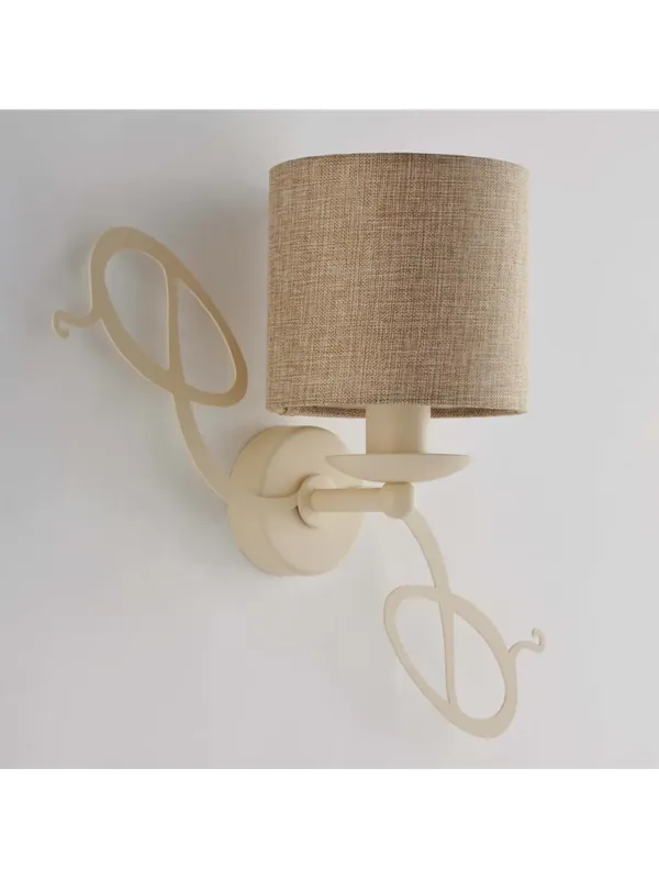 Applique contemporaneo shabby avorio a 1 luce lgt 269 Prezzo Di Fabbrica