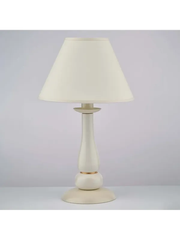 Lumetto contemporaneo shabby avorio e oro a 1 luce lgt 267 Ultimissimo Modello