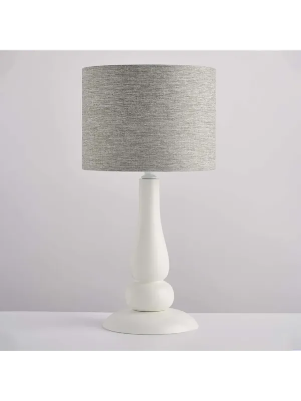 Prezzo Conveniente Lumetto contemporaneo shabby bianco e grigio a 1 luce lgt 266