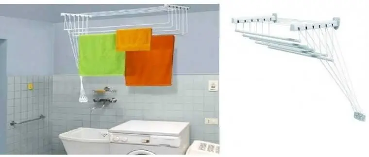 Stendipanni stendibiancheria a soffitto/parete LIFT 100cm, capacità 6 metri Offerta