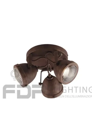 Affare Plafoniera ruggine 3xgu10 30,5x15,5cm