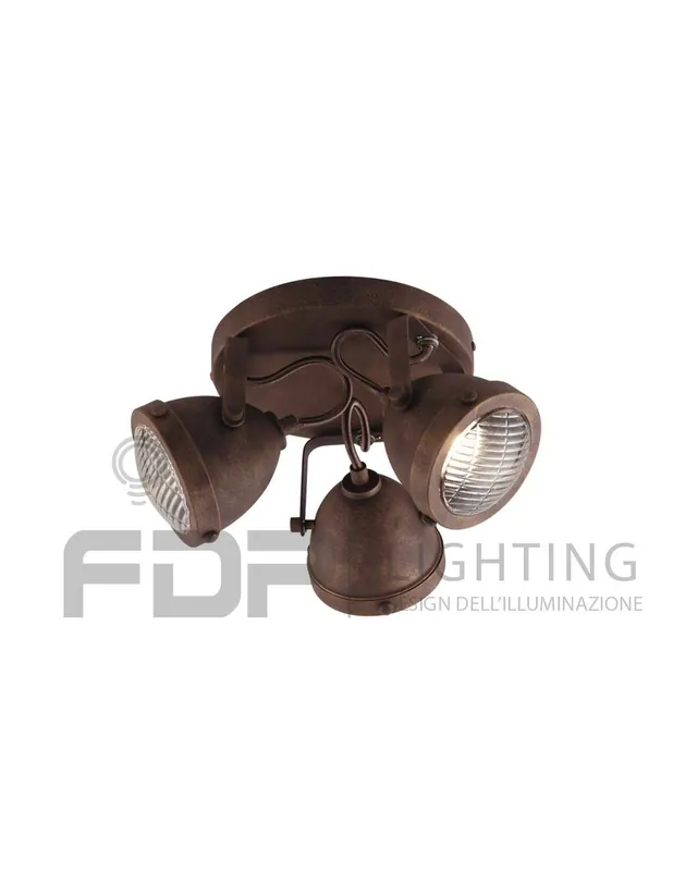 Affare Plafoniera ruggine 3xgu10 30,5x15,5cm