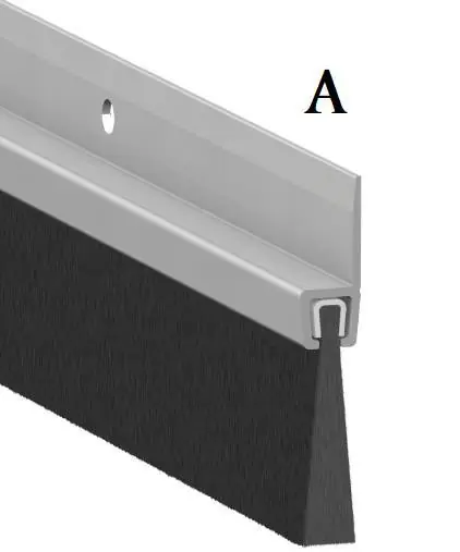 Consegna Rapida Supporto alluminio per bare strip Siat portoni, barre da 2,5m Tipo A