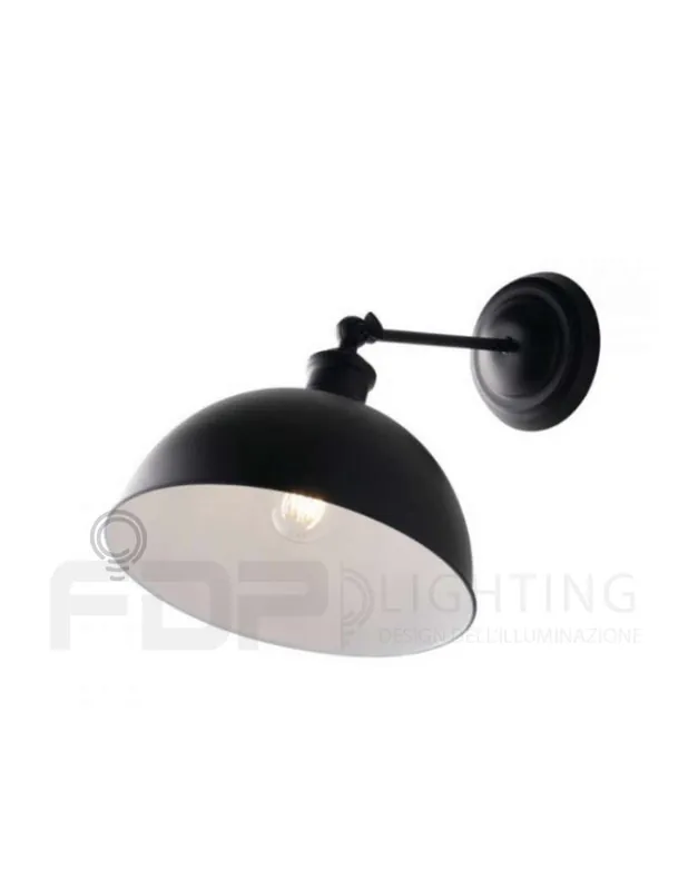 Più Venduto Applique illuminazione vintage charleston nero 1xe27 20x23x27,5cm