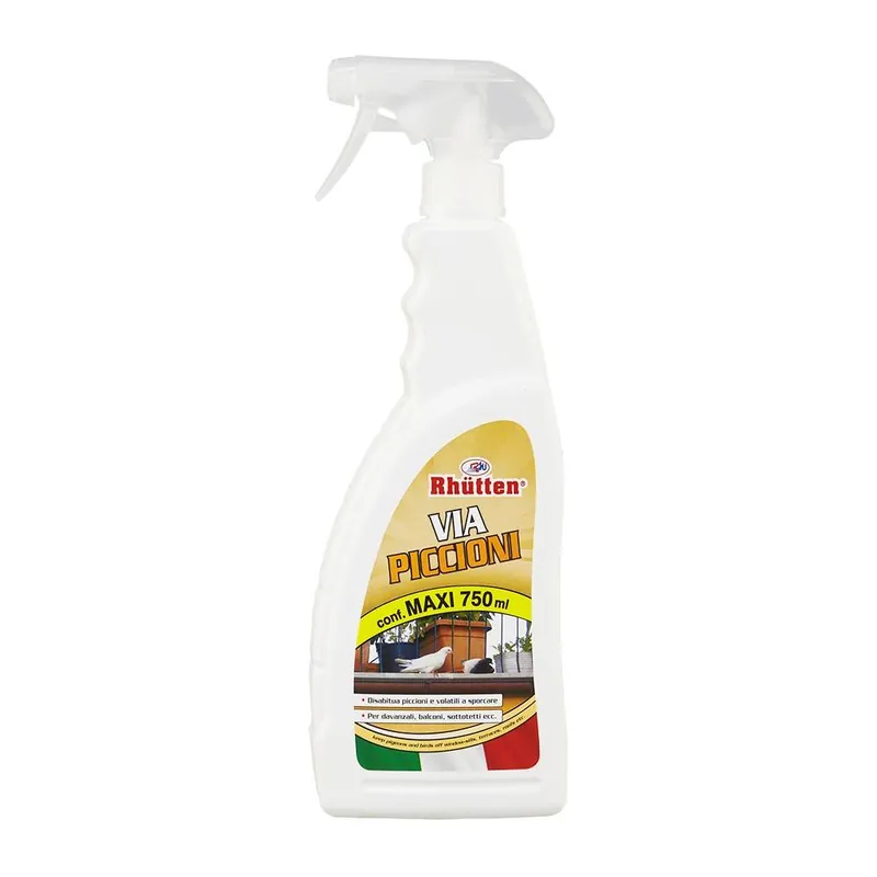 Disabituante repellente spray Rhutten allontana piccioni ed altri volatili 750ml Ultime Pezzi