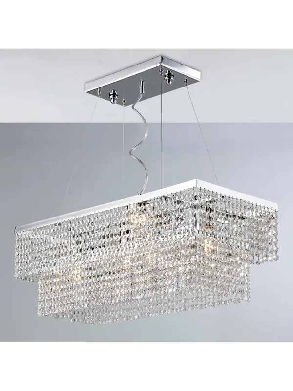 Solo Oggi Lampadario moderno lusso in cristallo a 10 luci luxury design swarovsky lgt 251