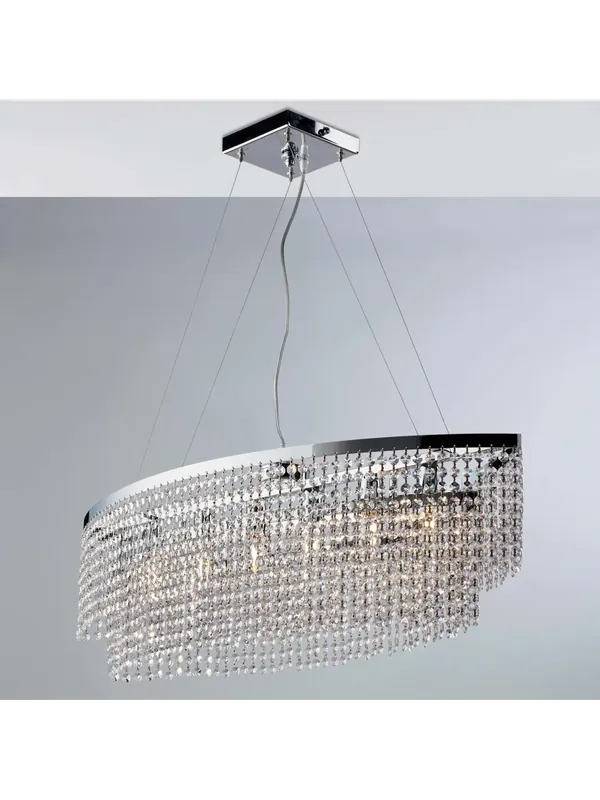 Lampadario moderno lusso in cristallo a 10 luci luxury design swarovsky lgt 250 Offerta