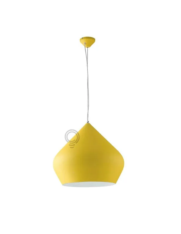 Occasione Sospensione illuminazione lampadario giallo per qualsiasi ambiente 1xe27