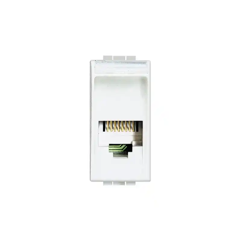 bticino living light connettore rj11 4 6 tipo k10 dati presa bianca computer bticino n4258/11n Reso Gratuito