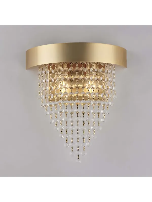 Applique classico lusso in cristallo a 2 luci luxury design swarovsky lgt 244 Compra Adesso