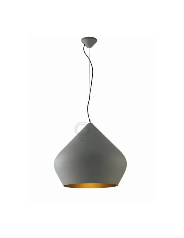 Sospensione illuminazione lampadario grigio per qualsiasi ambiente 1xe27 Pagamento Sicuro