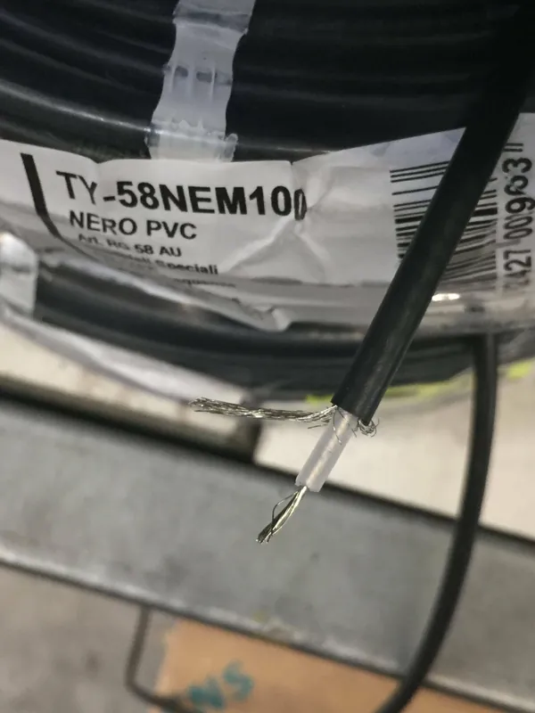 ITC AL METRO CAVO COASSIALE SPECIALE PER RADIOFREQUENZA RG58 50OHM TY-58NEB500 Vendita Finale