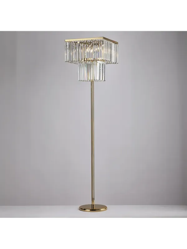 Offerta Speciale Piantana classica lusso in cristallo 4 luci luxury design swarovsky lgt 228