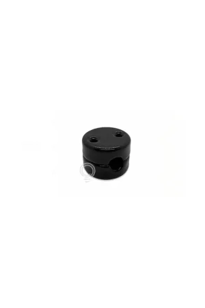 Offerta Speciale Guidafilo porcellana nero vintage derivatore monoforo 29x21mm isol16