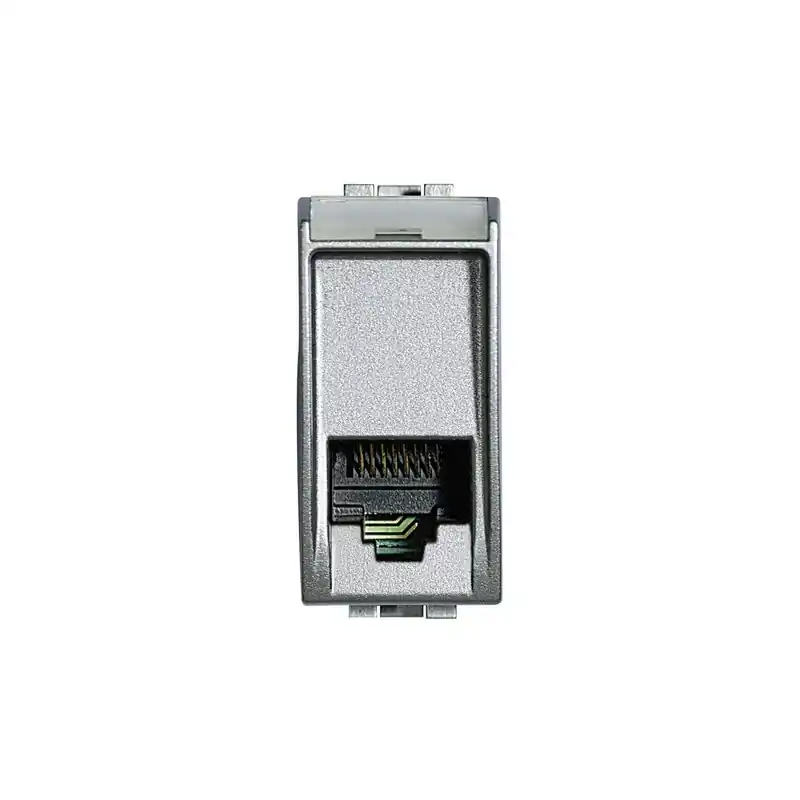 Occasione Imperdibile bticino living light tech connettore rj11 presa dati computer grigio chiaro frutto bticino nt4258/11n/11N