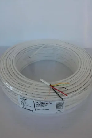 ITC 100MT CAVO ALLARME SCHERMATO 6 CONDUTTORI 4X0,22+2X0,75 FA-20BAM100 Nuovo Arrivo