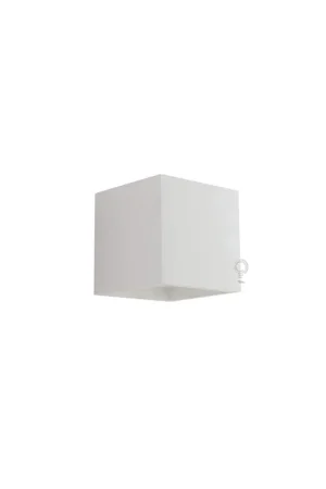 Applique a parete led rubik bianco gesso verniciabile 1xg9 220-240v Popolare