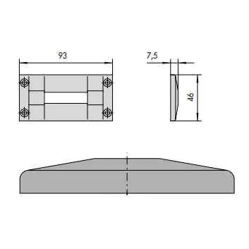 Economico CISA 06062-00-0 CONTROPIASTRA NYLON
