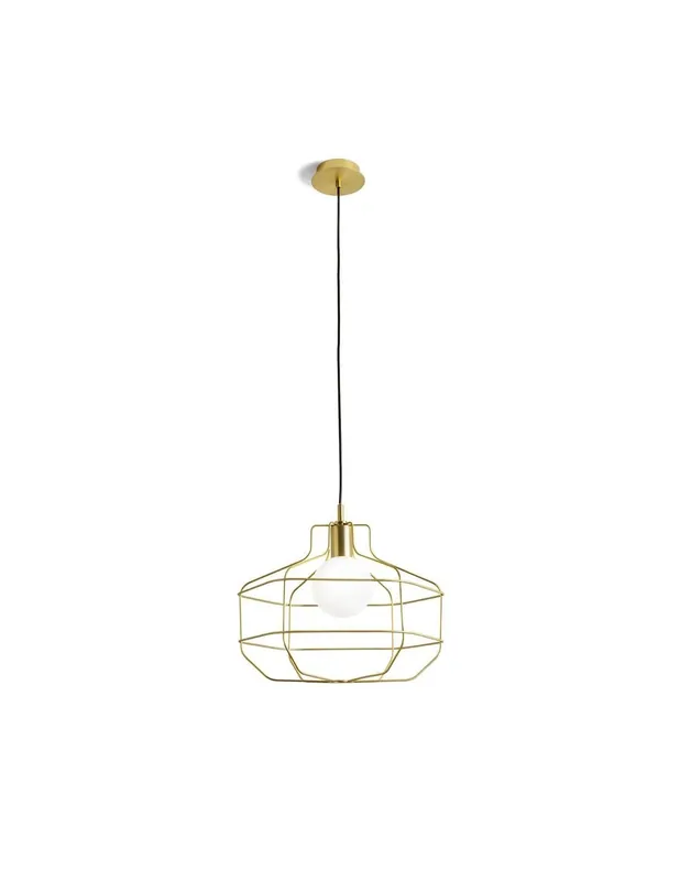 Miloox Wire sospensione gabbia oro lm Prezzo Scontato