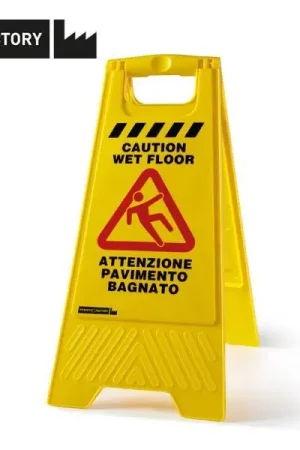CARTELLO SEGNALETICO PERFETTOFACTORY "Pavimento Bagnato" Spedizione Espresso