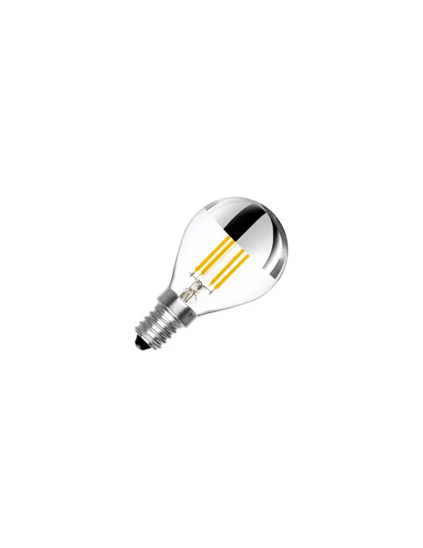 Lampada sfera cupola argentata e14 led 35w 4,5w 400lm shot Sconto