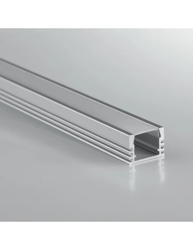 Più Venduto Profilo Silver Diffusore Opale con Tappi e Staffette Inclusi per Strip LED 100x1.7x1.2cm