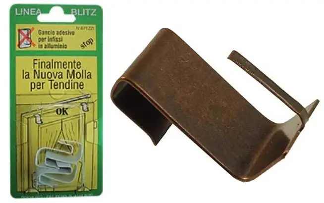 Direttamente Dal Produttore REGGITENDA PER INFISSI ALLUMINIO 4 pezzi MARRONE