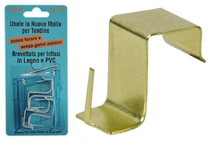 REGGITENDA PER INFISSI LEGNO E PVC 4 pezzi OTTONATO Direttamente Dal Produttore