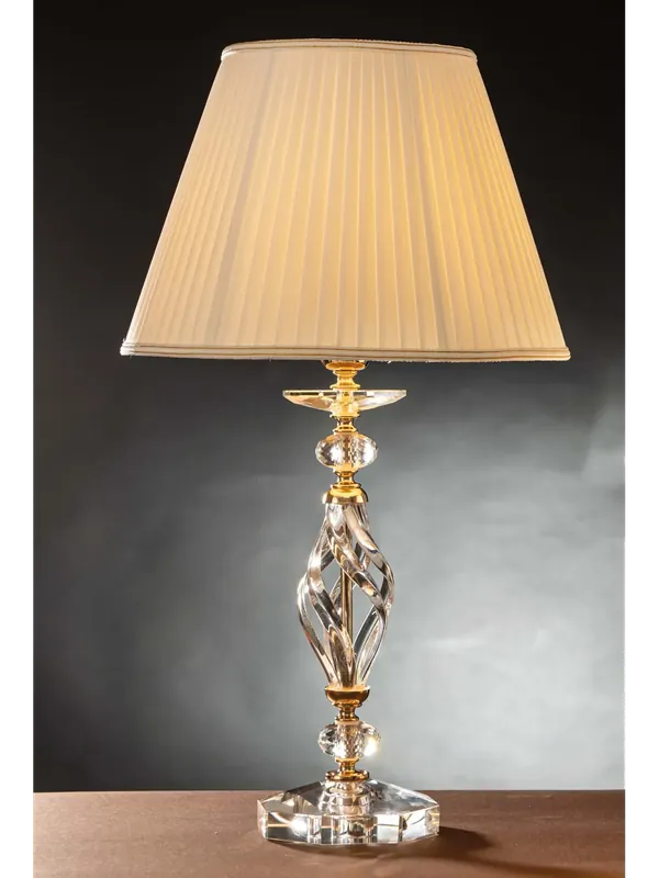 Offerta Lampo Lume grande classico in cristallo oro a 1 luce design swarovsky coll. zuela