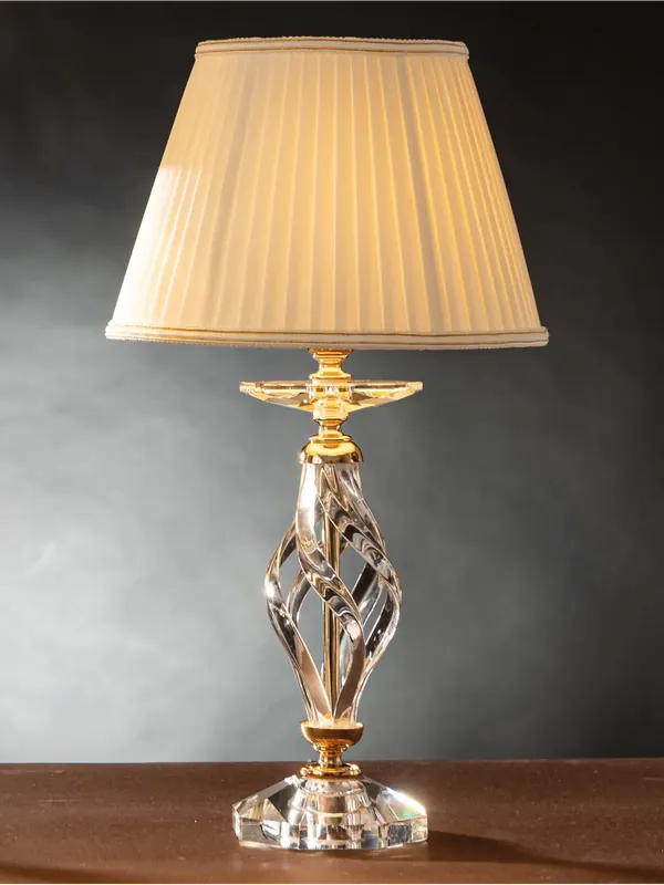 Lumetto classico in cristallo oro a 1 luce design swarovsky coll. zuela Professionale