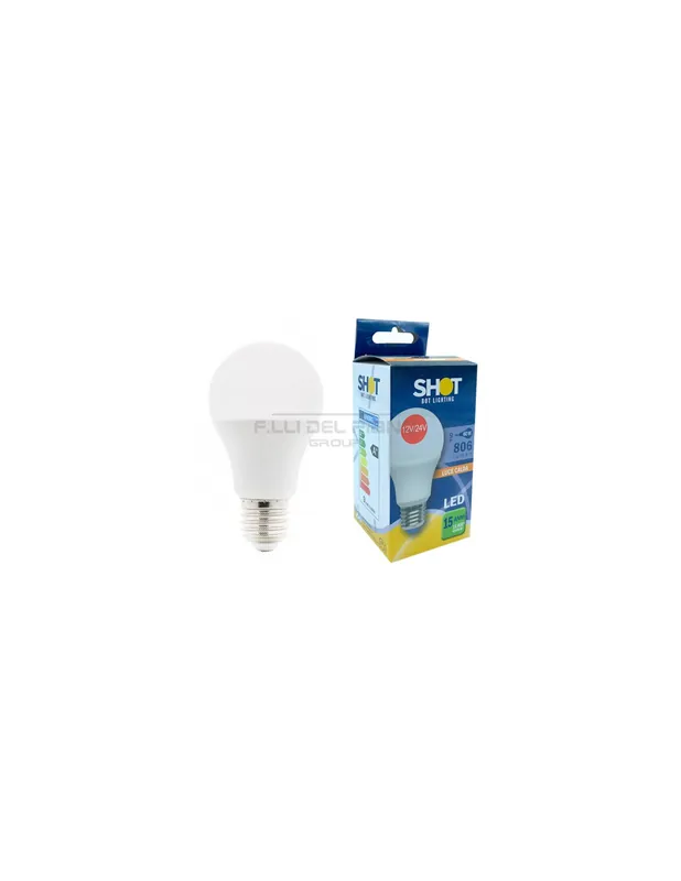 Esclusivo Lampada sfera standard led 12/24v ac/dc e27 9-60w 806 lm ww shot